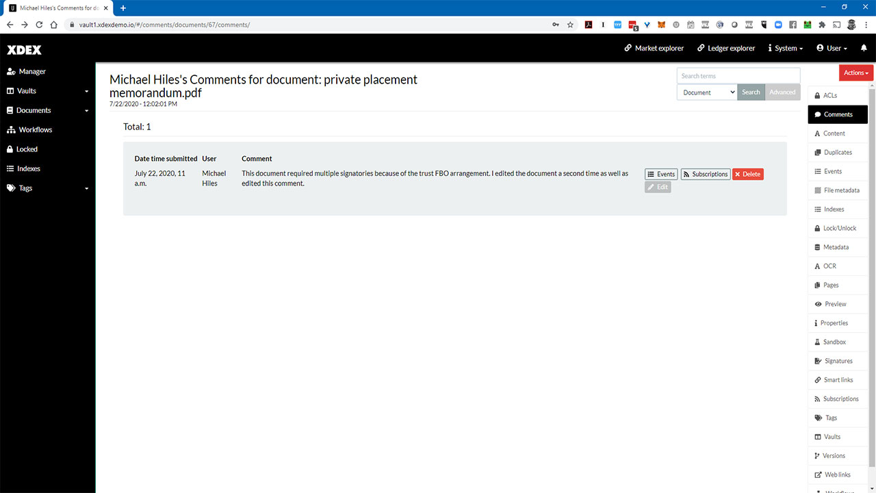 XDEX Collaboration Tools